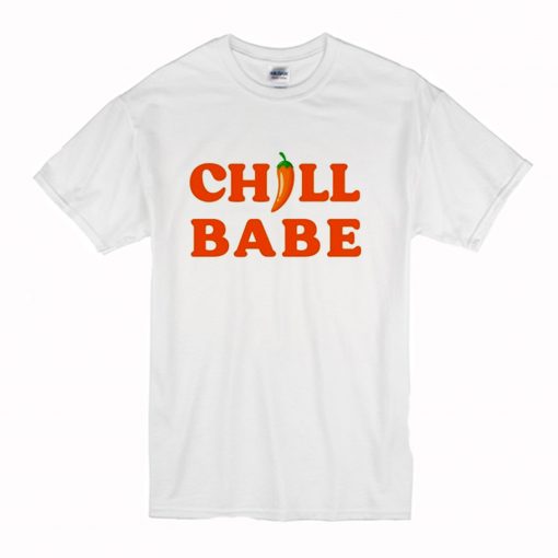 Chill babe T Shirt White (Oztmu)