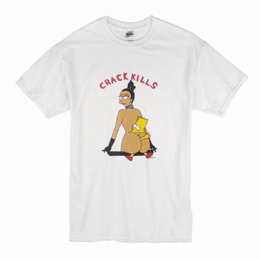 Crack Kills Bart Simpson T Shirt (Oztmu)