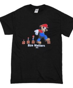 Mario Bros Size Matters T Shirt (Oztmu)