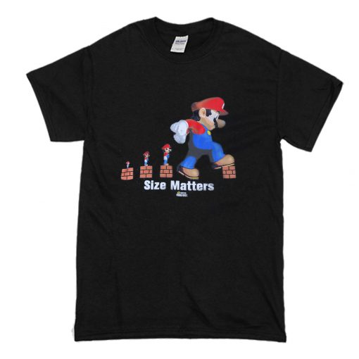 Mario Bros Size Matters T Shirt (Oztmu)