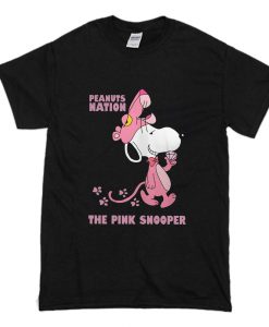 Peanuts Nation The Pink Snooper T Shirt (Oztmu)