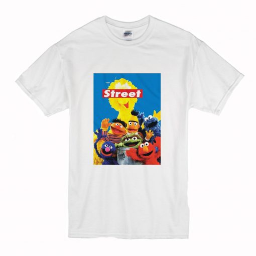 Sesame Street Group Oscar Elmo T Shirt (Oztmu)