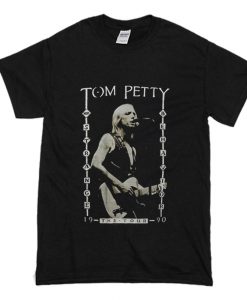 Tom Petty Heartbreakers Concert T Shirt Black (Oztmu)