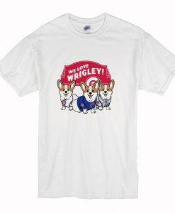 Chicago Cubs Corgi We Love Wrigley T-Shirt (Oztmu)