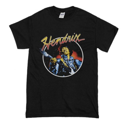 Jimi Hendrix T Shirt Black (Oztmu)