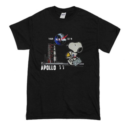 Nasa 1969 2019 Apollo 11 Astronaut Snoopy T-Shirt (Oztmu)