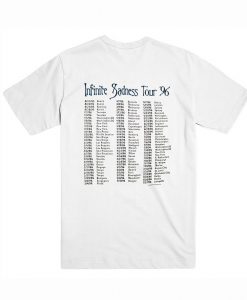 Smashing Pumpkins Infinite Sadness Tour 96 T-Shirt Back (Oztmu)