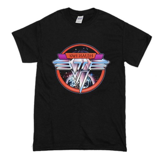 Van Halen Band Space Logo T Shirt (Oztmu)