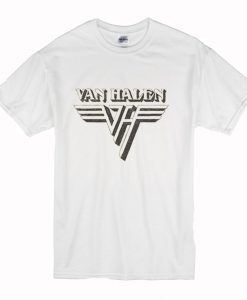 Van Halen Band Space Logo White T Shirt (Oztmu)