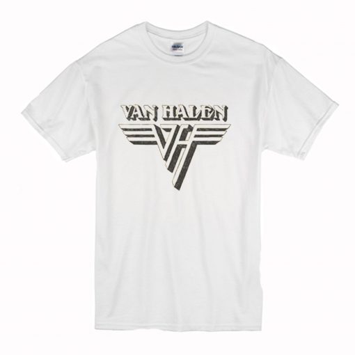 Van Halen Band Space Logo White T Shirt (Oztmu)