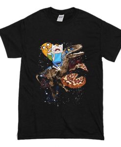 Adventure Time Finn & Jake & Raptor T-Shirt (Oztmu)