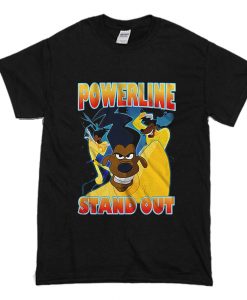 Disney Goofy Movie Powerline Stand Out Tour T Shirt (Oztmu)