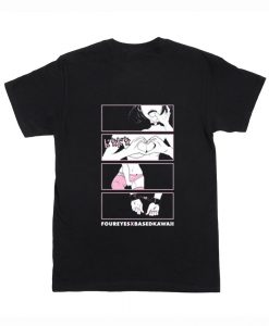 Doki Doki Based Kawaii T-Shirt Back (Oztmu)