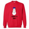 Gangsta Xmas Snowman Christmas Sweatshirt (Oztmu)