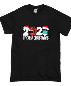 Merry Christmas 2020 Quarantine Christmas Santa Face Mask T Shirt (Oztmu)