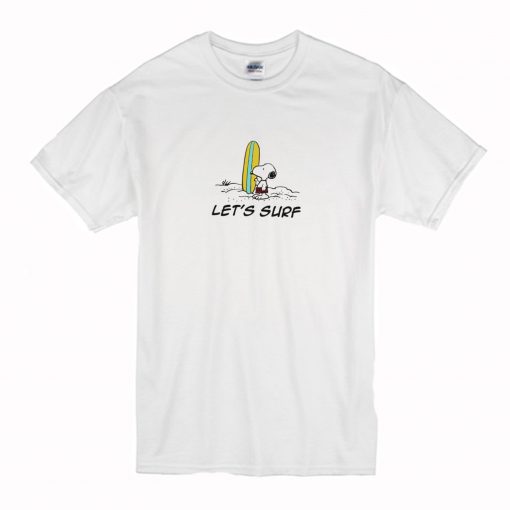 Snoopy Lets Surf Cowabunga T-Shirt (Oztmu)