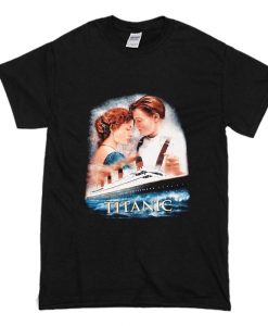 Titanic Leonardo DiCaprio Kate Winslet Movie Poster T Shirt (Oztmu)