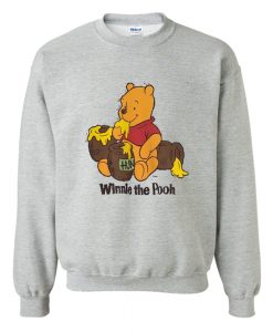 Vintage Winnie The Pooh Sweatshirt Grey (Oztmu)