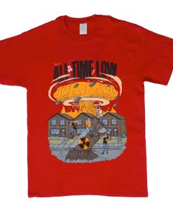 All Time Low Don't Panic T-Shirt Red (Oztmu)