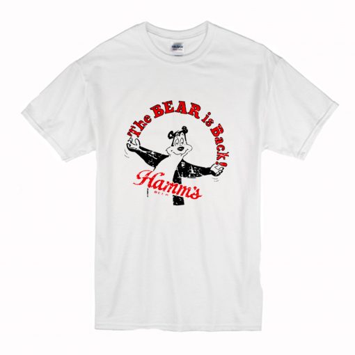 Cool Retro Hamm's Beer Bear is Back T Shirt (Oztmu)