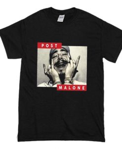 Post Malone Metal Hand Sign T-Shirt (Oztmu)