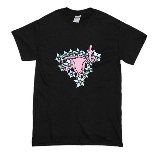 Pro Choice Middle Finger Uterus T Shirt (Oztmu)