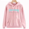 Thrasher Skateboard Magazine Blue Pink Hoodie (Oztmu)