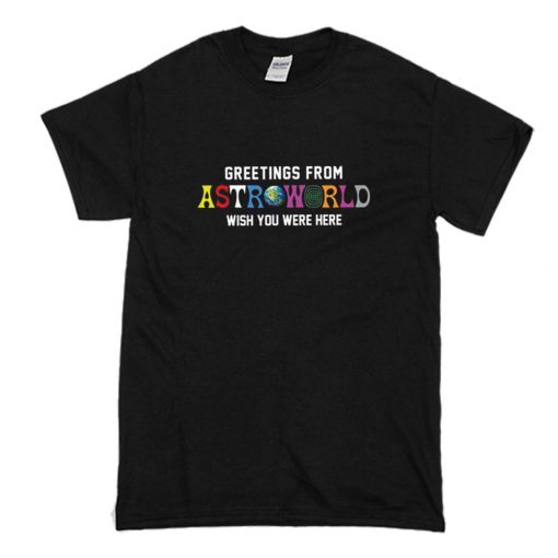 Travis Scott Astroworld Shirt Tour Greetings From Astroworld Album T Shirt (Oztmu)