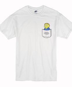 Wet Pocket Ralph Wiggum T Shirt (Oztmu)