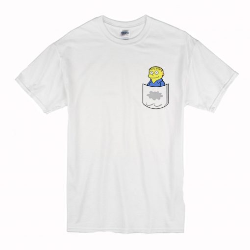 Wet Pocket Ralph Wiggum T Shirt (Oztmu)