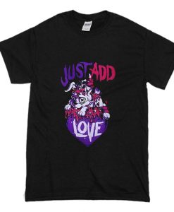 Cup Cake Cult Just Add Love Dog T Shirt (Oztmu)