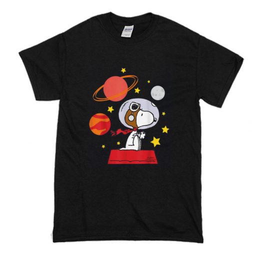 Nice Peanuts Snoopy Space Pilot Mars T Shirt (Oztmu)