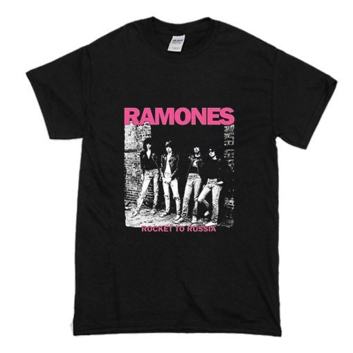 RAMONES ROCKET TO RUSSIA NEW BLACK T Shirt (Oztmu)