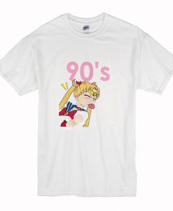 Sailor Moon Kawaii T Shirt White (Oztmu)