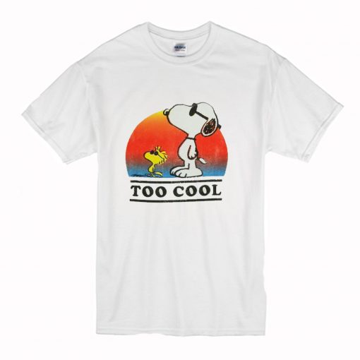 Snoopy and Woodstock Too Cool T Shirt (Oztmu)