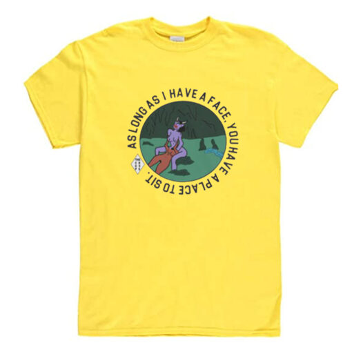 Long As I Have A Face You Have A Place To Sit T-Shirt Yellow (Oztmu)