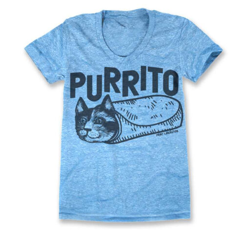 Purrito mexican food T-Shirt (Oztmu)