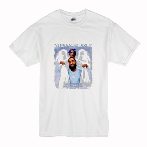 Two Angels Tupac Shakur And Nipsey Hussle T-Shirt (Oztmu)