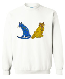Abba Blue and Yellow Cat Sweatshirt (Oztmu)