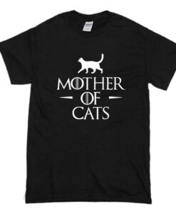 Mother Of Cats T-Shirt Black (Oztmu)