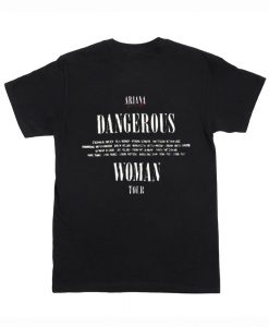 Ariana Dangerous Woman Tour T-Shirt Back (Oztmu)