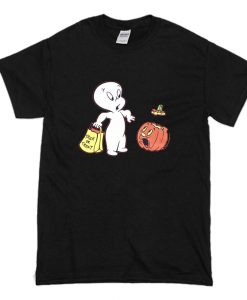 Casper The Frazieasndly Ghost Pumpkin T-Shirt (Oztmu)