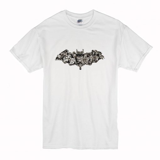 Haunted Mansion Halloween Bat T-Shirt (Oztmu)