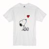 Heart sitting snoopy T Shirt (Oztmu)