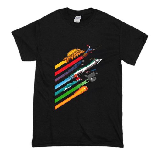 Rainbow Studio Ghibli T-Shirt (Oztmu)