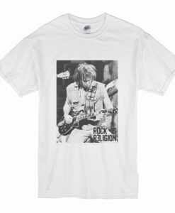 Rock is Religion Neil Young T-Shirt (Oztmu)