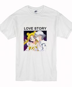 Sailor Moon Love Story T-Shirt (Oztmu)