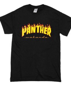 Thrasher Black Panther Wakanda T-Shirt (Oztmu)