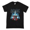 Acdc - Red Thunder Guitar T Shirt (Oztmu)