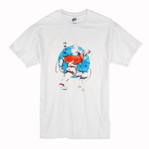 Avatar The Last Airbender Aang Watercolor T-Shirt (Oztmu)